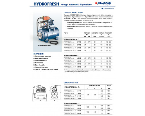 Насосная станция Pedrollo FUTURE JETm 2C - 24 CL