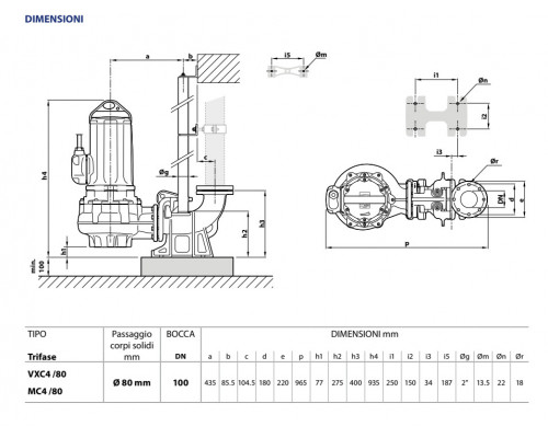 Pedrollo MC4 100/80. Артикул: 48SGMP980DE