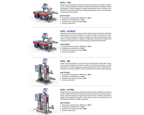 Станция повышения Pedrollo VSP2m - FCR 75/90