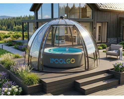 Круглый надувной уличный SUP бассейн D4м х H1,2м IPOOLGO