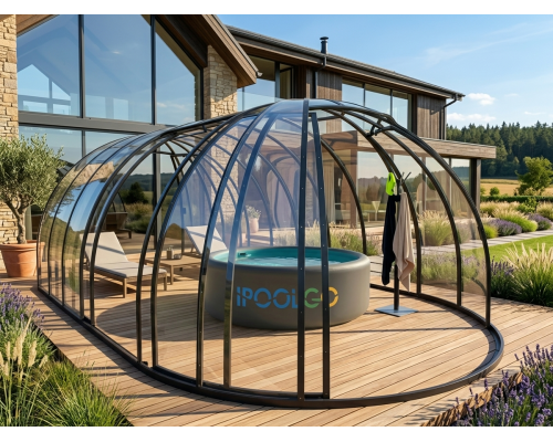 Круглый надувной уличный SUP бассейн D5м х H1,2м IPOOLGO для взрослых и детей